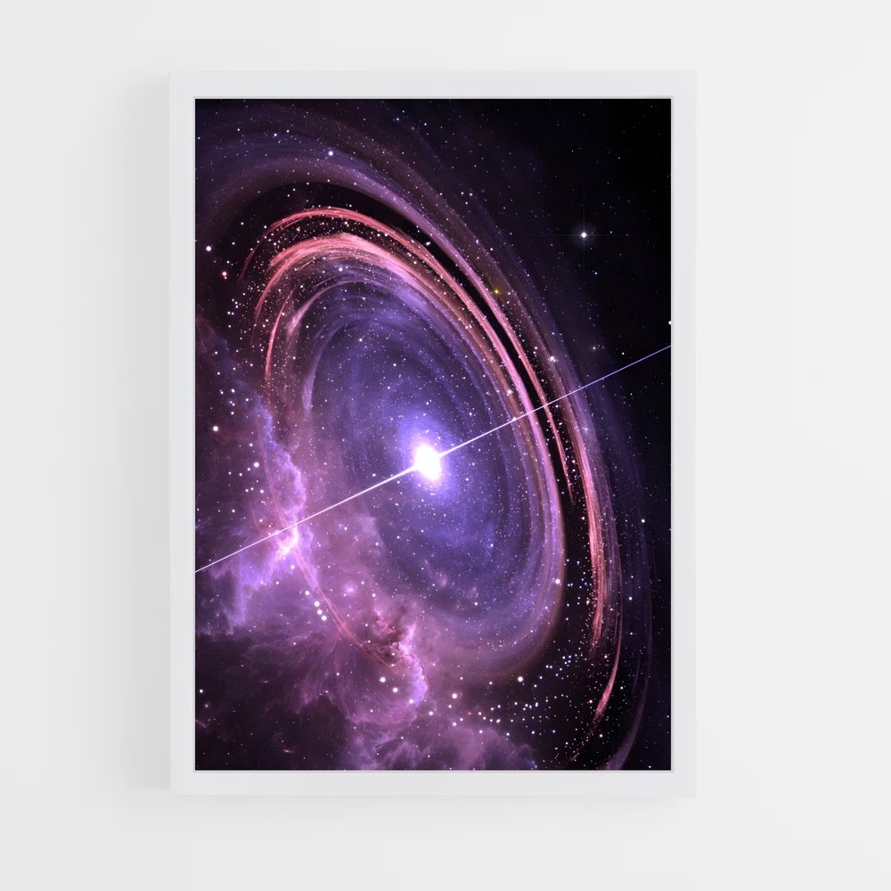 Poster Solar system tourbillonnante – affiche Système solaire (vue 3)
